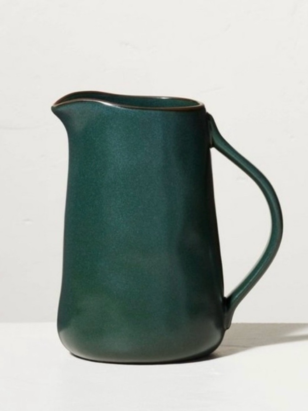 Hearth & Hand with Magnolia Matte Stoneware Green Water Pitcher 41oz.